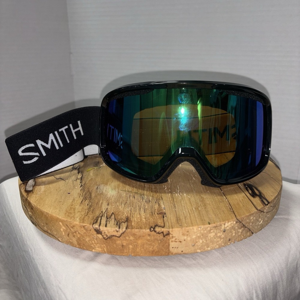 Smith Squad Snow Goggles Black Frame, Everyday Green Mirror Lens